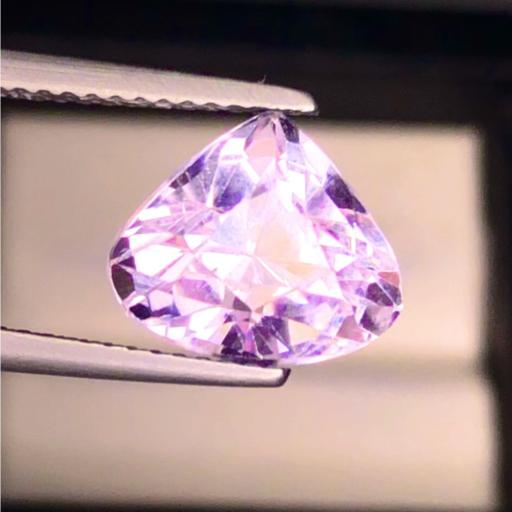Amazing Pink Color Natural Kunzite 5.00 CT's Pink Kunzite Ring Size